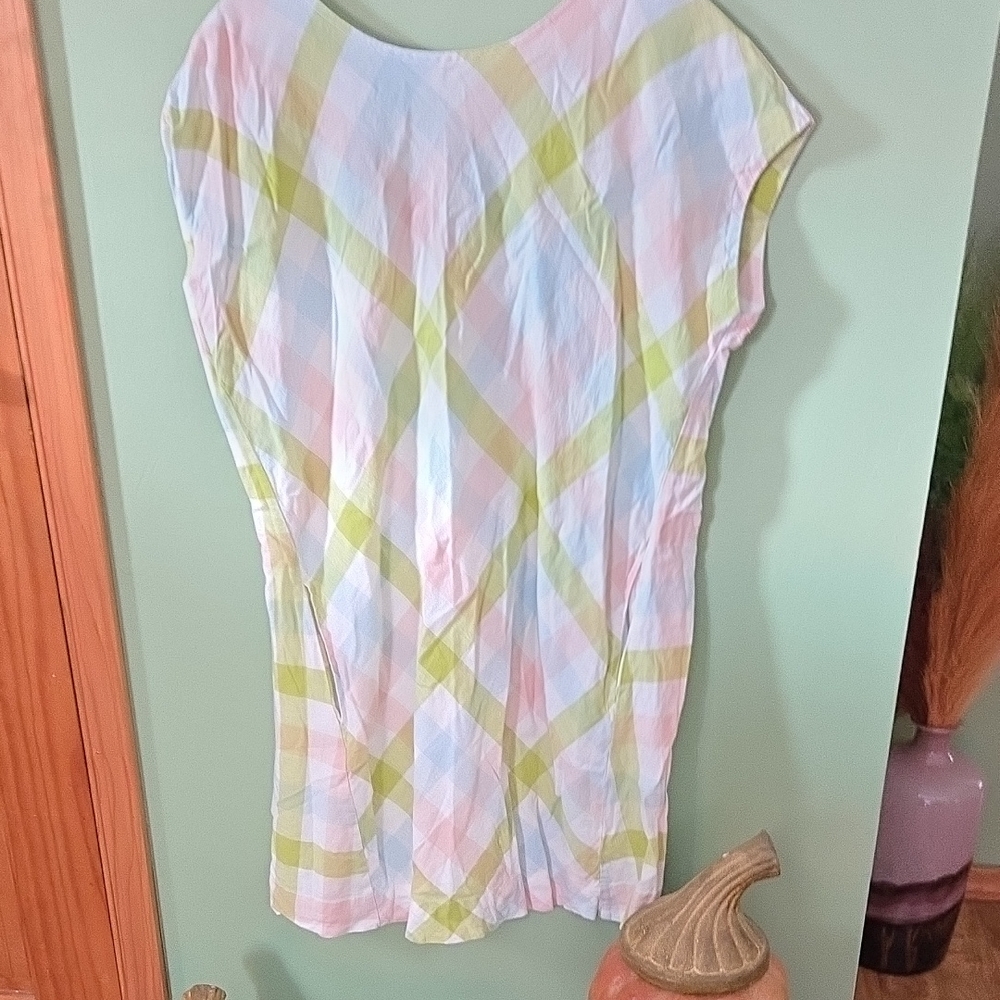 Pastel Plaid Women's Dress